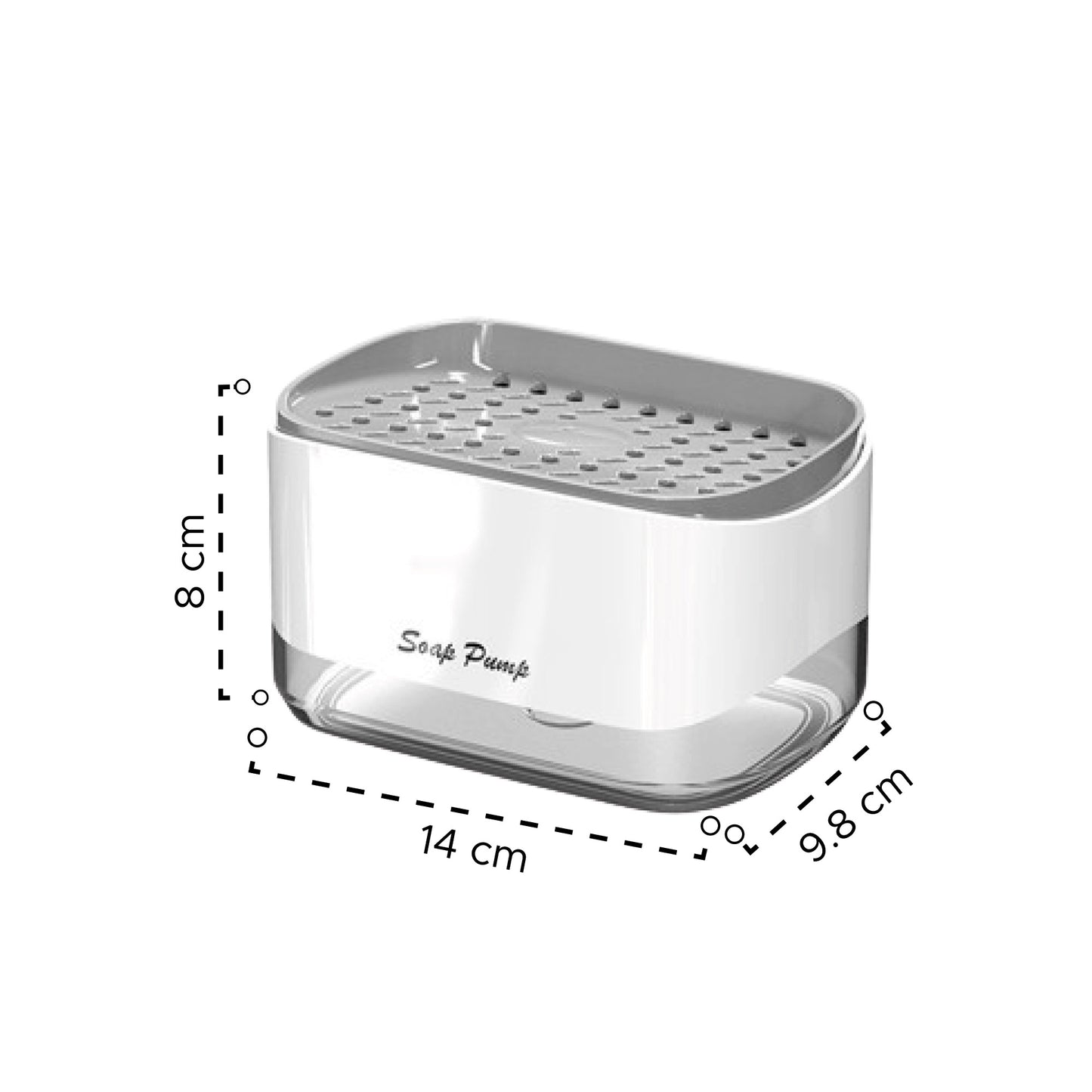 Dispensador de jabón lavaloza blanco