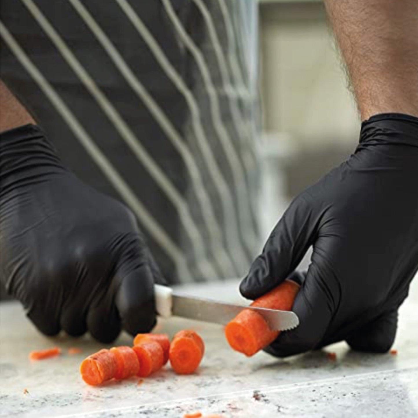 Cajas de guantes de nitrilo negros