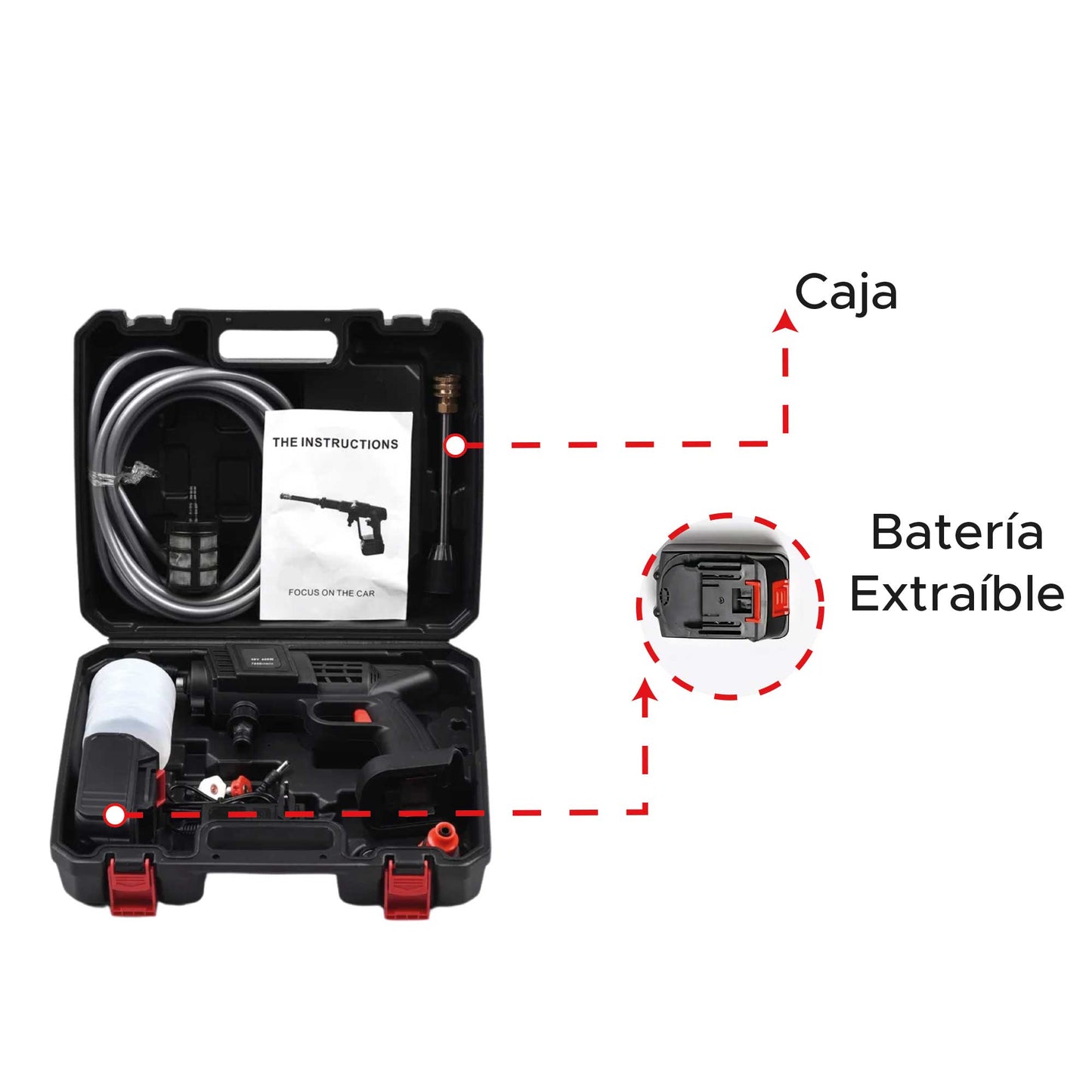 Hidrojet inalámbrico portátil