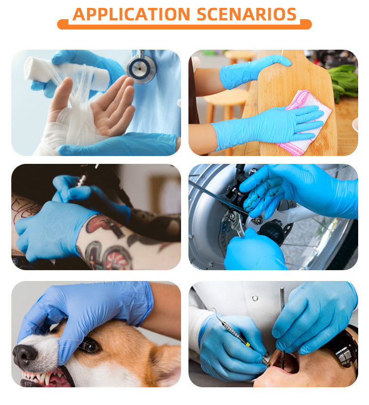 Caja de Guantes de Nitrilo x 100 unidades