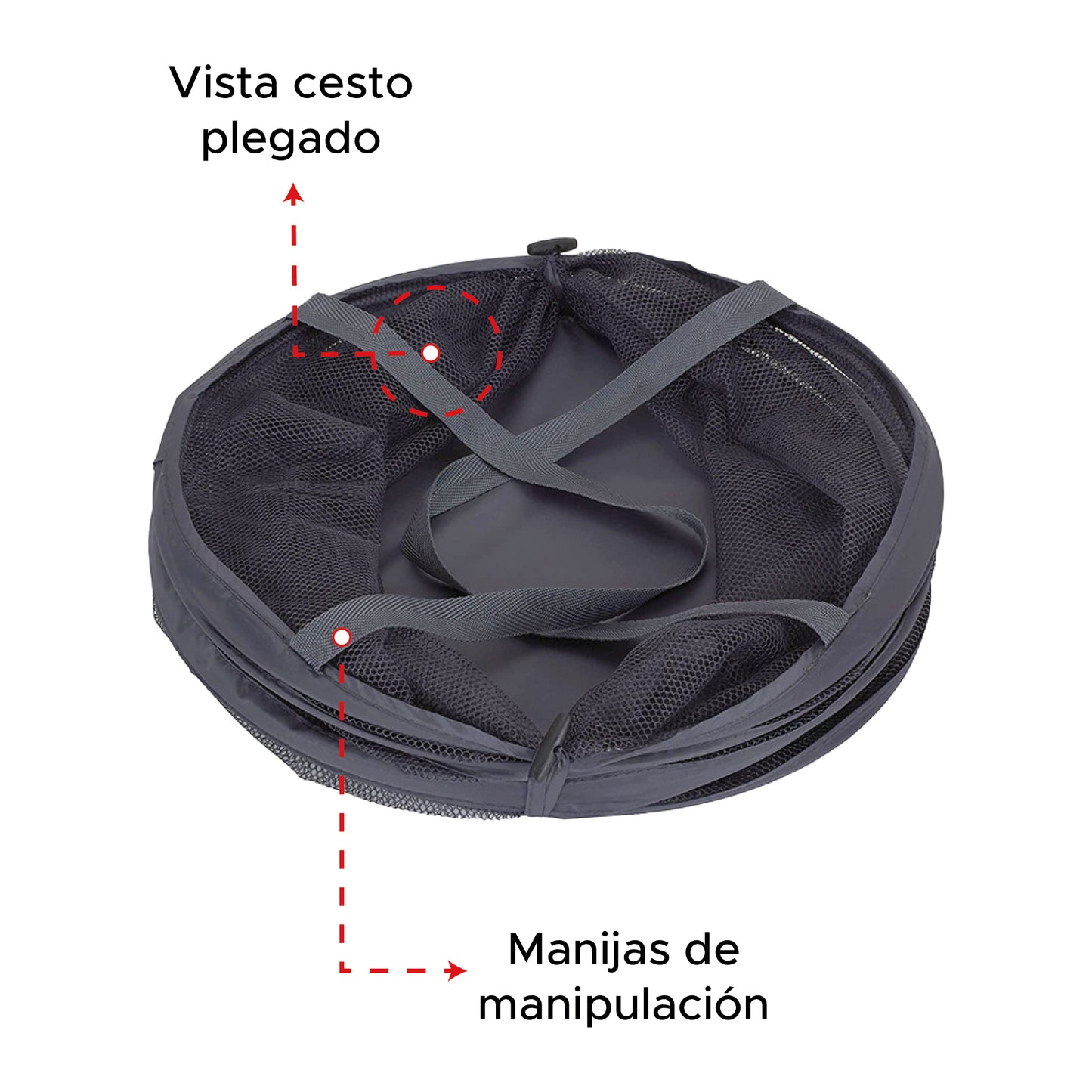 Cesto de ropa plegable