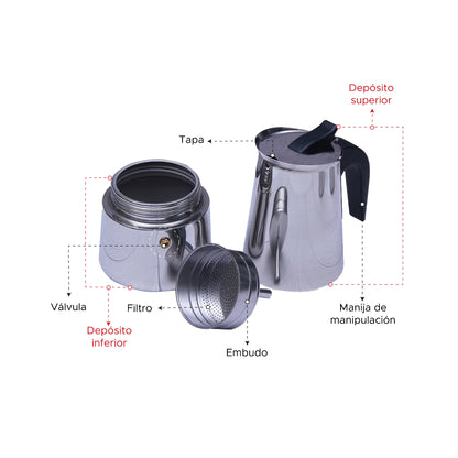 Cafetera tipo Italiana 300ml