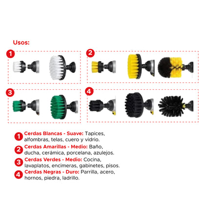 Set de cepillos para Taladro