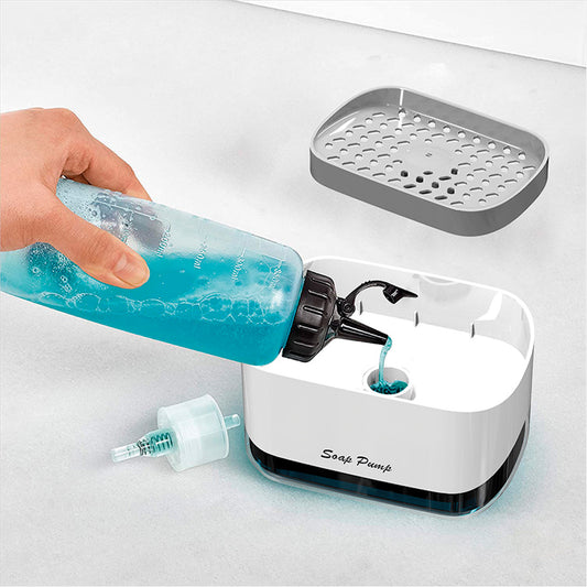 Dispensador de jabón lavaloza blanco