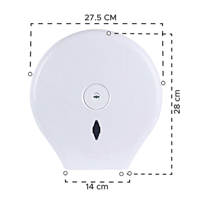 Dispensador de papel higiénico jumbo ABS Blanco