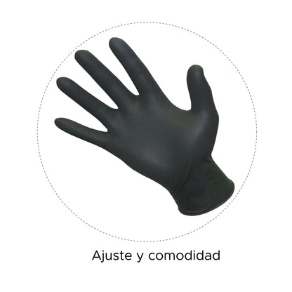 Cajas de guantes de nitrilo negros