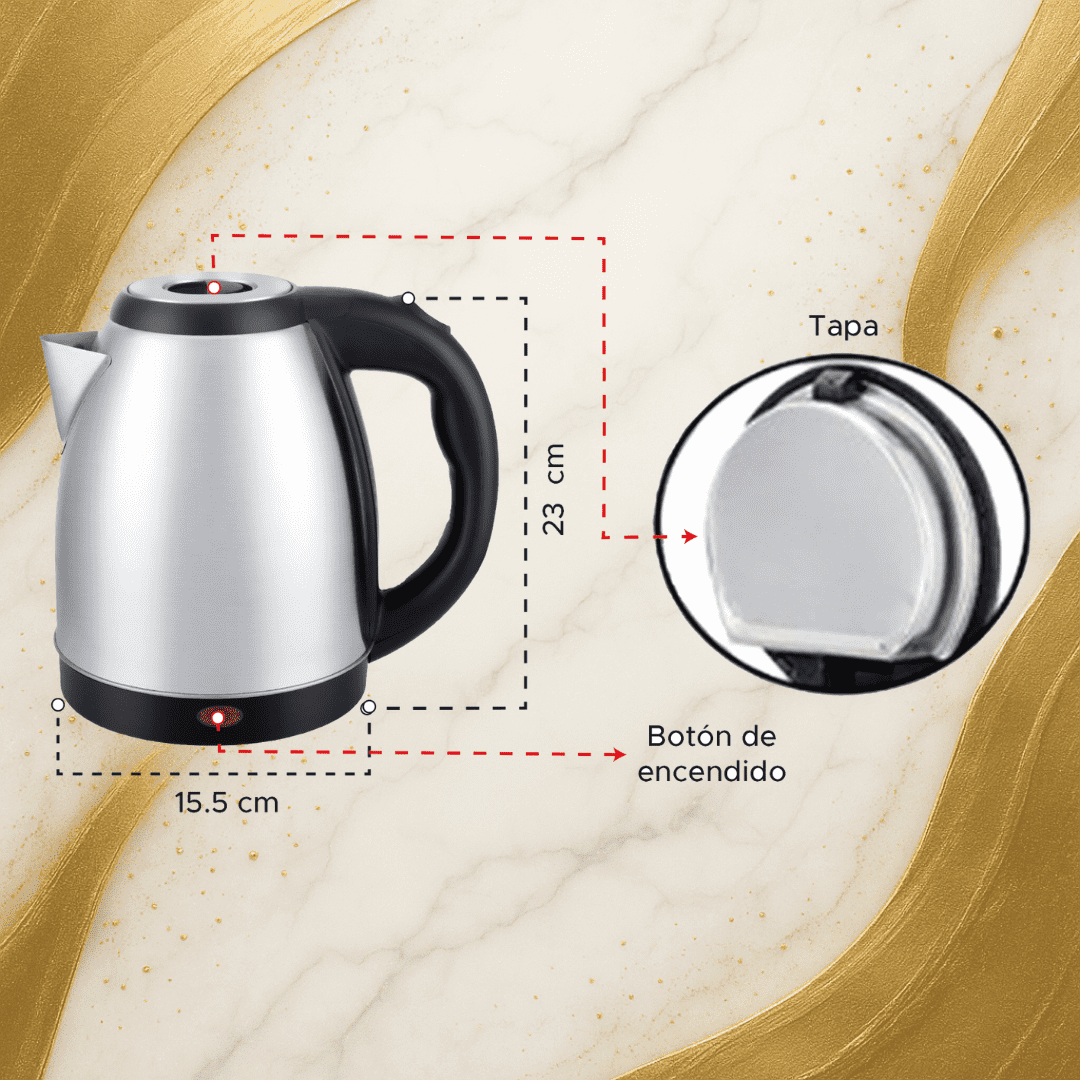 Hervidor de Agua Eléctrico 2 Litros