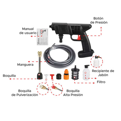 Hidrojet inalámbrico portátil