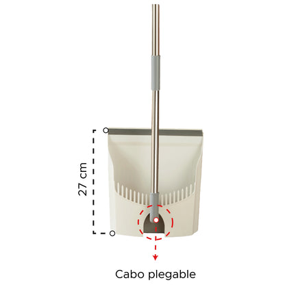 Recogedor plegable con cabo